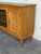 Vintage Danish Oak Sideboard Cabinet in Style of Henning, Brutalist Leaded Glass Credenza For Sale - Image 10 of 10