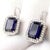 2000 - 2009 Pasquale Bruni 18k White Gold Iolite Diamond Earrings, Pair For Sale - Image 5 of 12