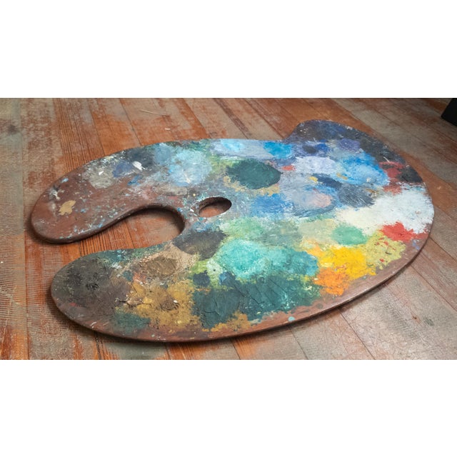 We are selling this great Artist used palette. This palette appears to be late 19th or early 20th century. It is of large...