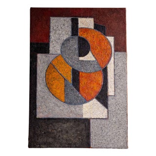 Gilbert Thévenot, Abstract Composition, 1960s, Oil on Canvas For Sale