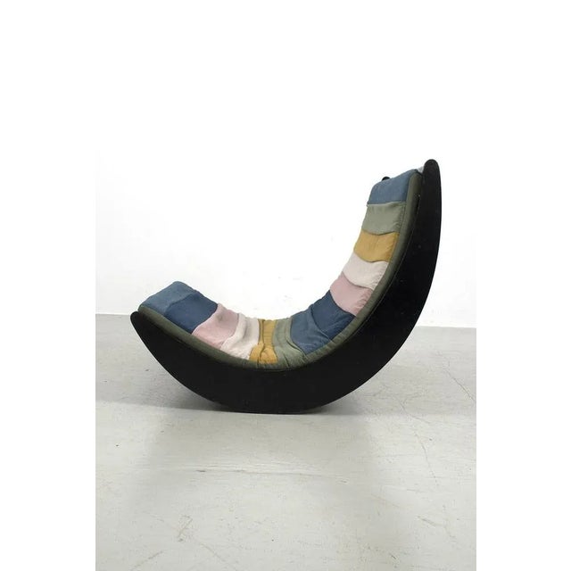 Colourful double sofa/rockingchair by the danish designer verner panton. Designed in 1974 for rosenthal germany. Some...