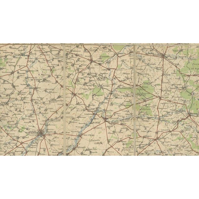 WWI British War Office Map of Arras, Amiens and Reims from Edward Stanford, 1914 For Sale - Image 3 of 10