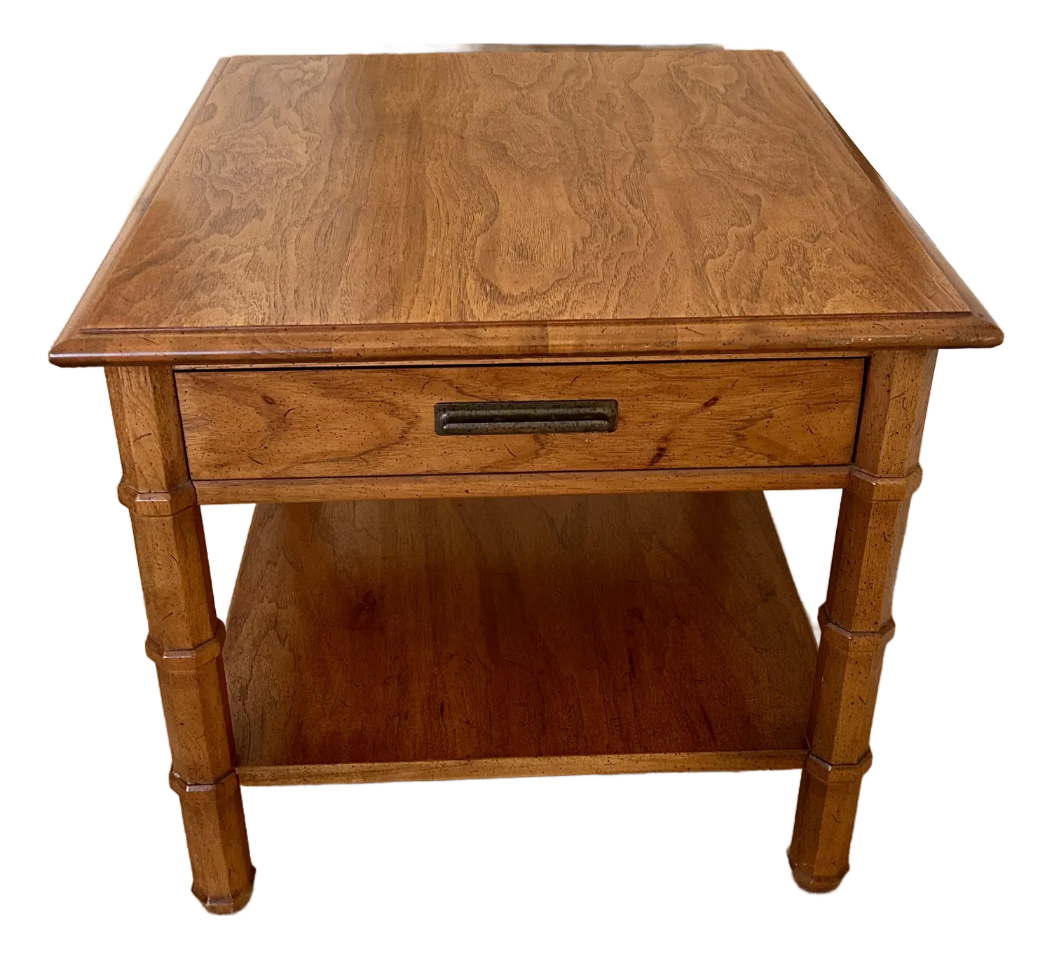M♦年始Sale東名 US製　DREXEL　ヴィンテージ　ナイトテーブル　A 1970s Vintage Drexel Heritage End Table/ Nightstand | Chairish