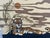 The 1977 Domus Textiles hand-printed tiger art designed by Joan Spatrizano. This is a highly sought-after, rare piece of...