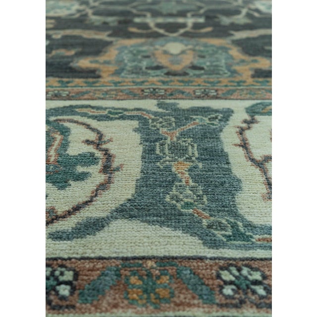 Turkish Turkish Oushak Antique Look Rug 9'3" x 13'2" #20061 For Sale - Image 3 of 8