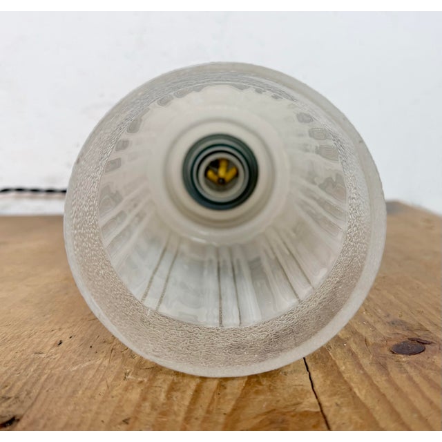 Vintage Glass Ceiling Light, 1970s For Sale - Image 10 of 15