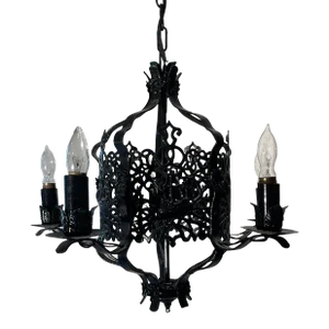 Unique Iron Chandelier With Ships