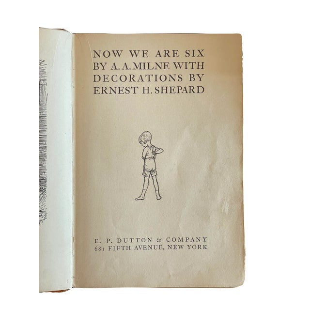 1920s First Edition 'Now We Are Six' by A. A Milne Children's Book For Sale - Image 5 of 7