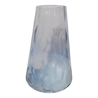 Mid 20th Century Vintage Opalescent Glass Vase For Sale