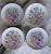 LastCHANCE!Vintage Reutter Porzellan Germany Flowers & Ribbon Motif Butter Pat Plates - Set of 4 For Sale - Image 4 of 12