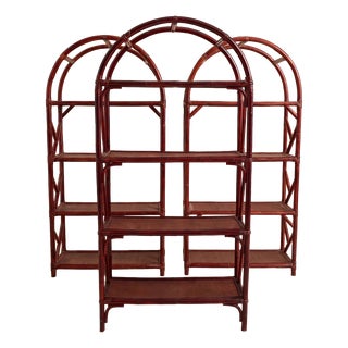 Vintage Bordeaux Bamboo Bookcase, 1960s, Set of 3 For Sale