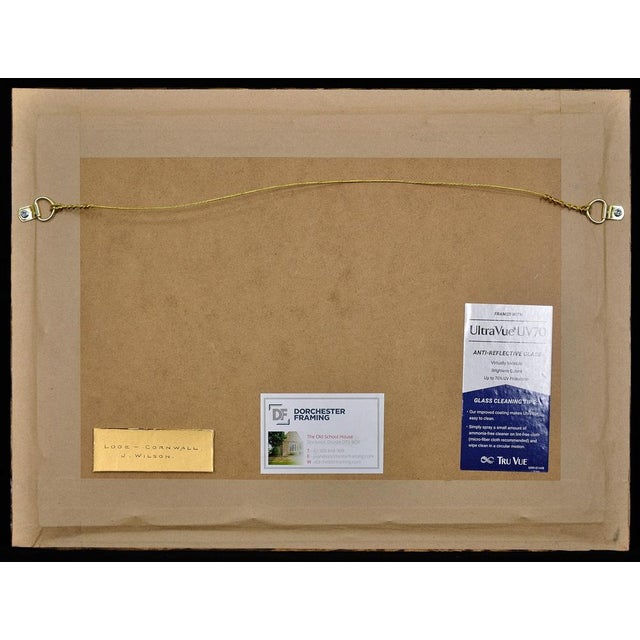 J. Wilson. Looe Town & Harbour, Cornwall, Watercolour, 1860, Framed For Sale - Image 4 of 18