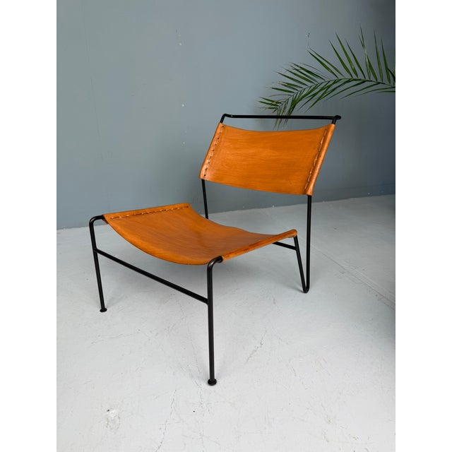 Brown Lounge Chair by A. Dolleman for Metz & Co, 1950s For Sale - Image 8 of 18