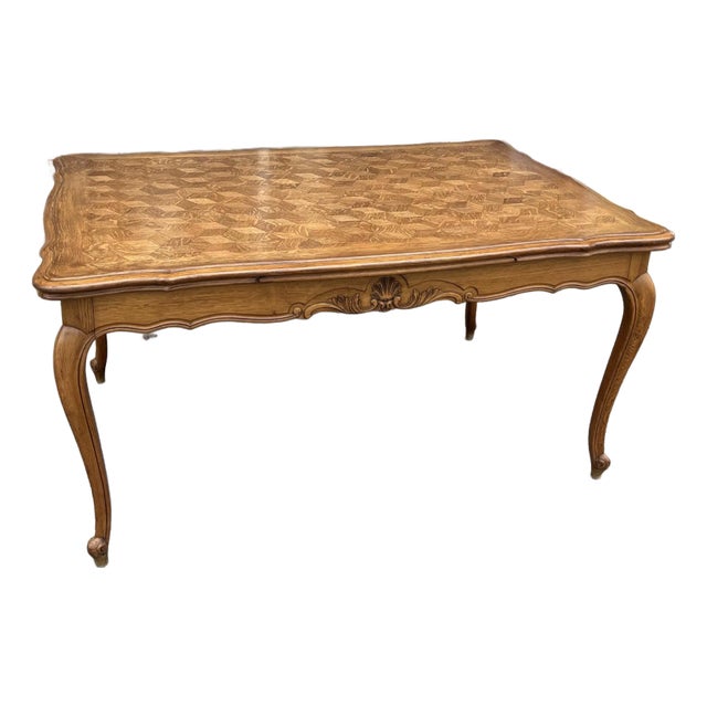 French Provincial Draw Leaf Table For Sale