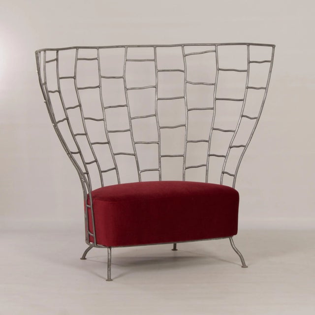 Red Sculptural Chair by Boda Horak for Anthologie Quartett, 2000s For Sale - Image 8 of 12