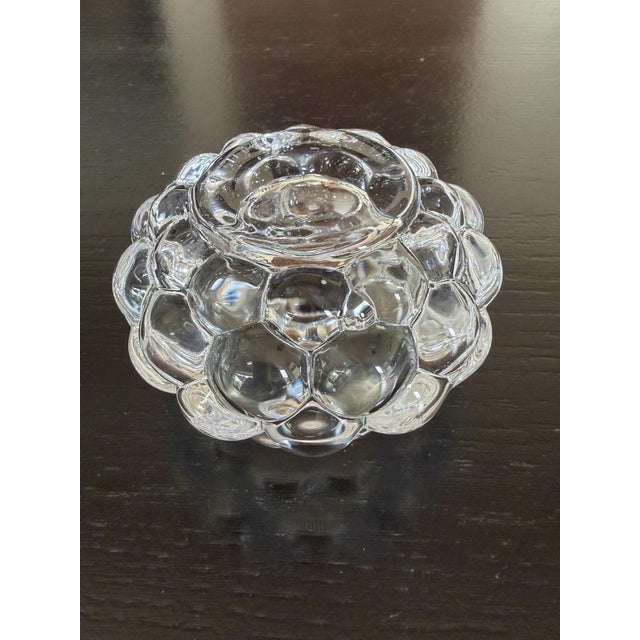 Glass Vintage Crystal Candleholder by Orrefors, 1970s For Sale - Image 7 of 8