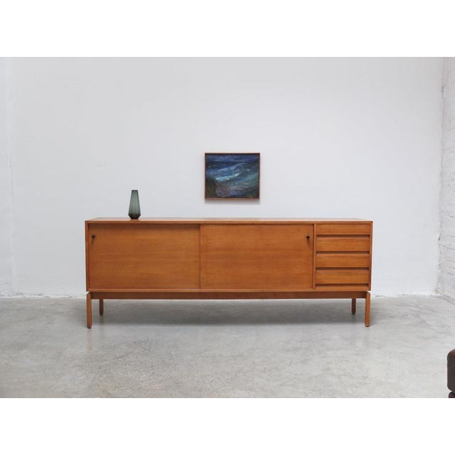 Walnut Abstracta Sideboard by Jos De Mey for Van Den Berghe-Pauvers, 1960s For Sale - Image 17 of 17