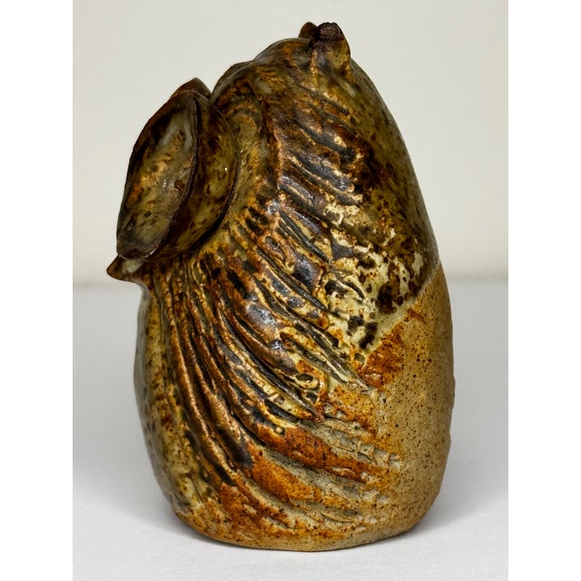 Surrealism Small Decorative 20th Century Owl Surrealist Studio Pottery Sculpture For Sale - Image 3 of 10