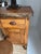 Vintage Industrial Desk With Integrated Swing-Out Stools For Sale - Image 9 of 18