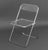 Metal Giancarlo Piretti "Plia" Chrome and Acrylic Folding Chairs, Set of 8 For Sale - Image 7 of 12