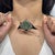 Vintage Style Emerald & Diamond Manta Ray Brooch Pendant in Solid Sterling Silver For Sale - Image 9 of 13