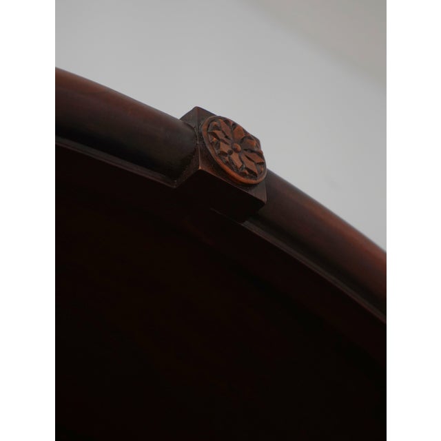 Baker Mahogany Dome Top Open Bookcase For Sale - Image 12 of 16