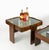 1970s Wood and Glass Nesting Tables by Gianfranco Frattini, Italy, 1970s, Set of 3 For Sale - Image 5 of 18