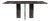 Luna Rectangular Alexander Black Marble Dining Table 80" For Sale