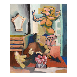 Abstract Expressionist Portrait by Michael Eggleston