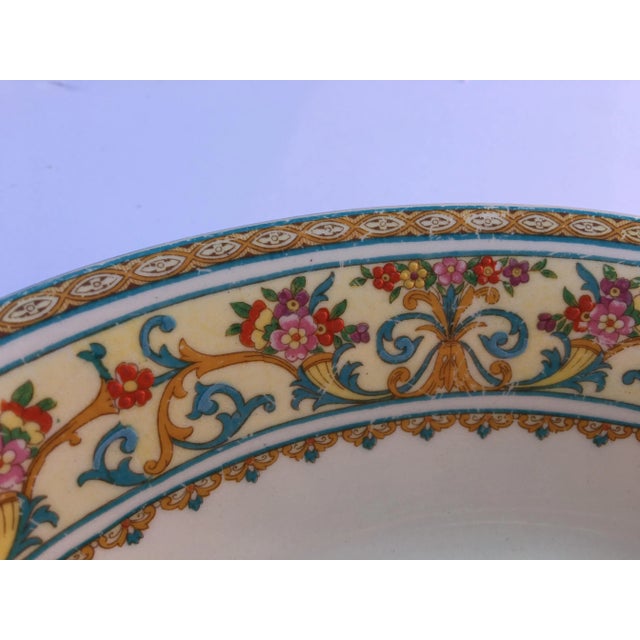 Staffordshire Vintage Ceramic Oval Royal Mayott Staffordshire Plate.Dish.. For Sale - Image 4 of 7