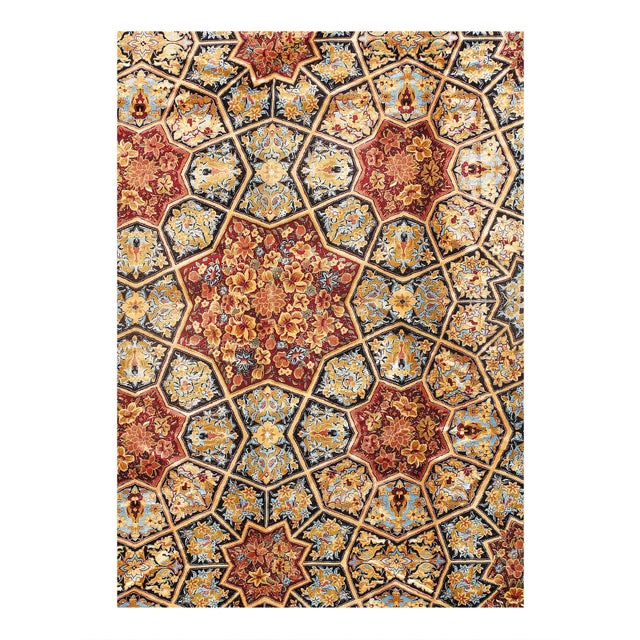 Viscose on a cotton foundation with a medallion This rug has a dense, soft pile, and excellent quality, to ensure that you...