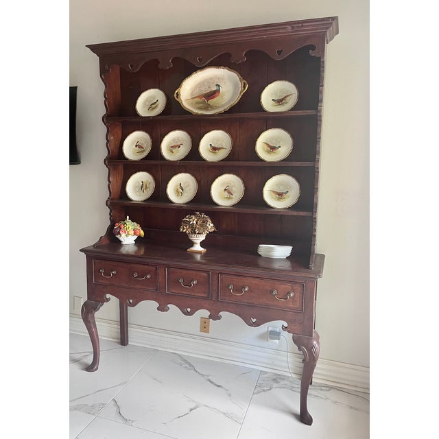 1940s Holland Company Welch Dresser W/Plate Rack in Distressed Oak For Sale - Image 15 of 16