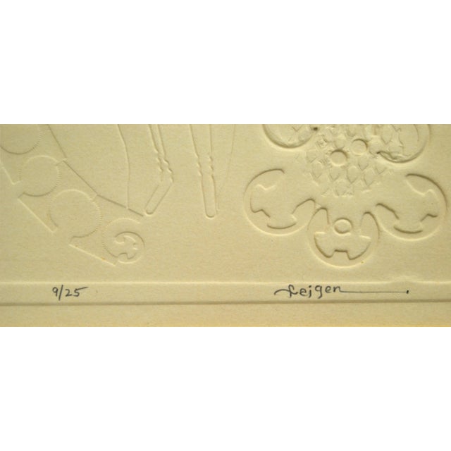 Beige Feigen Mixed Media Superb Multi-Dimensional Wall Art Titled Puppets on Strings For Sale - Image 8 of 13