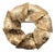 Vintage Signed Napier Goldtone Textured Leaf Wreath Brooch For Sale