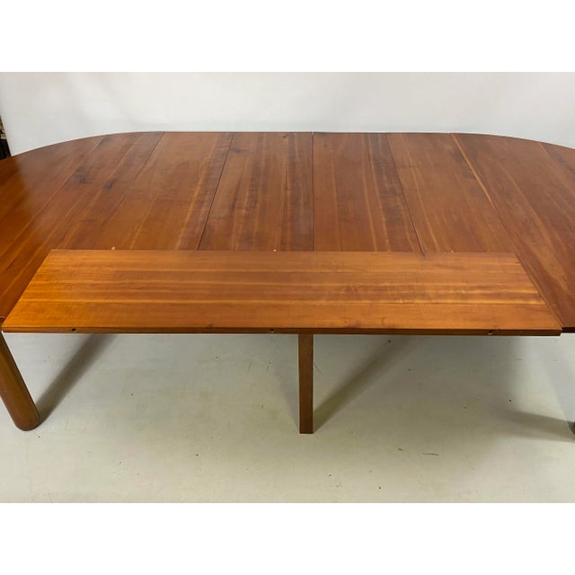 Mid-Century Custom Made Cherry Dining Table For Sale - Image 9 of 13