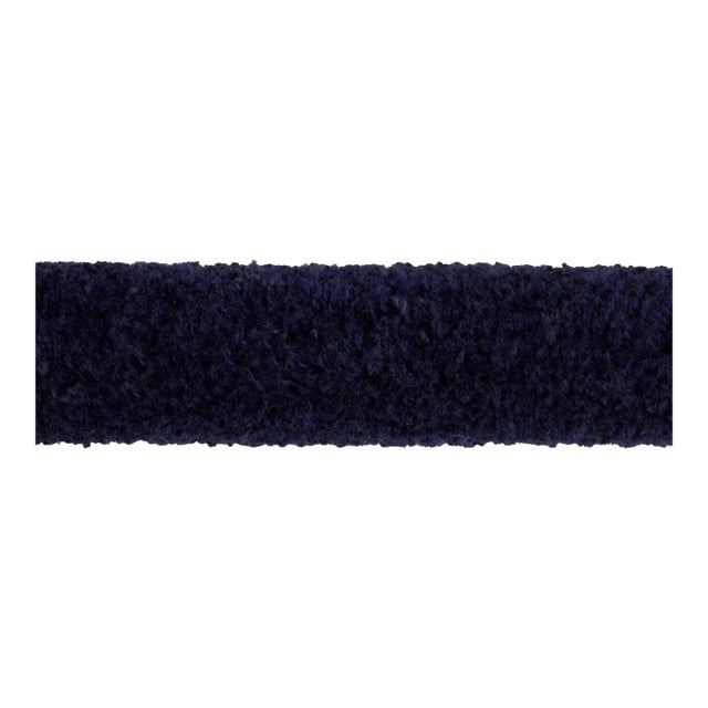 SAMPLE - Schumacher x Neisha Crosland Tuft Braid Tape In Indigo For Sale