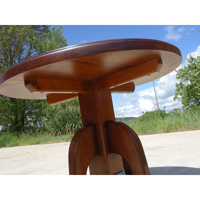 Coffee Table with Central 4-Legged Base, 1970s For Sale - Image 13 of 15