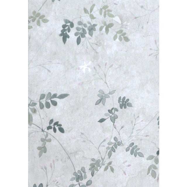 English Jasmine Hand Wrapped Wallpaper Pedestal For Sale - Image 3 of 4