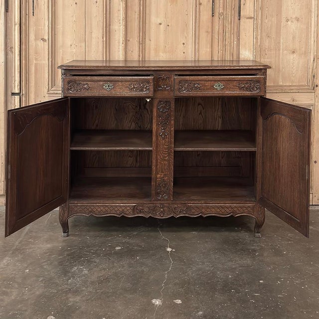 Antique Country French Louis XIV Oak Buffet For Sale - Image 12 of 16