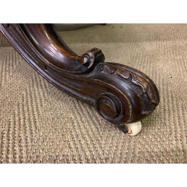 Large Victorian Burr Walnut Coffee Table, 1875 For Sale - Image 9 of 11