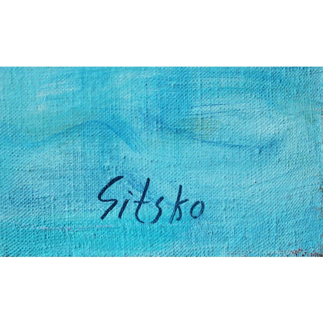 Artist Andrei Sitsko 'Man and Horse' Modern Original Painting For Sale - Image 6 of 10