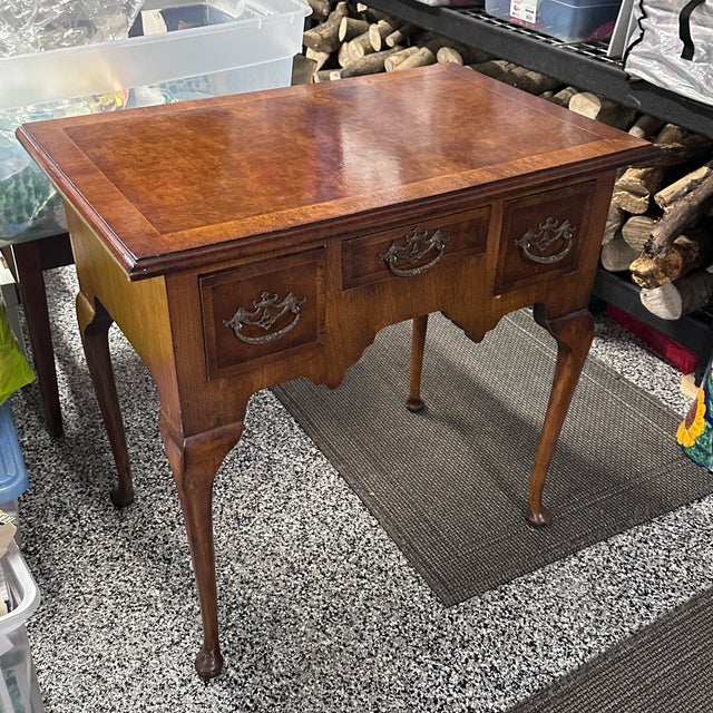 Wood Early 20th Century Queen Anne Side Table For Sale - Image 7 of 12