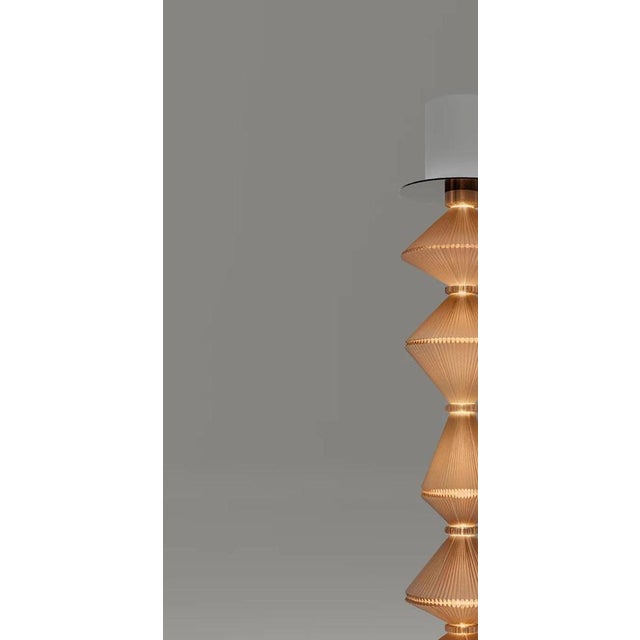 Oiphorique T PE Suspension Lamp in Orange by Atelier Oi for Parachilna For Sale - Image 6 of 12