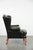 Chesterfield Wing Chair in Cowhide Leather For Sale - Image 3 of 17