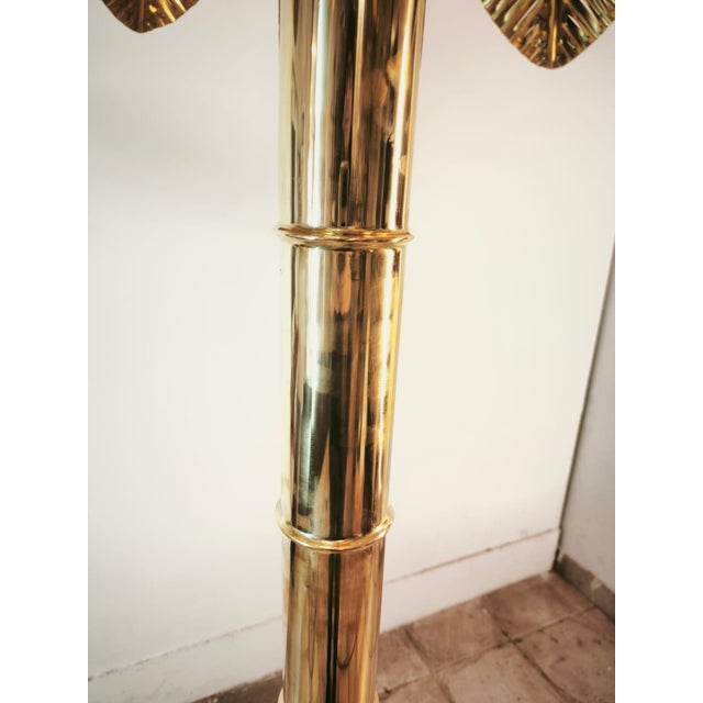 Brass 12-Light Palm Floor Lamp, 1970s For Sale - Image 9 of 18