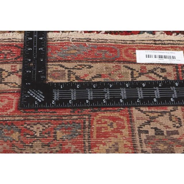 Antique Persian Malayer Runner - 03’03 x 13’02 For Sale - Image 9 of 12
