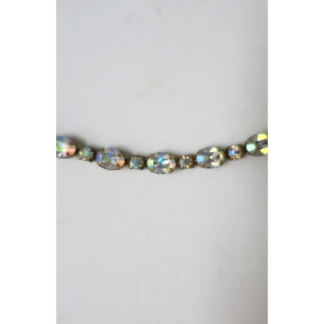 Choker Necklace Iridescent Rhinestones, Circa Early-20th Century For Sale - Image 11 of 13