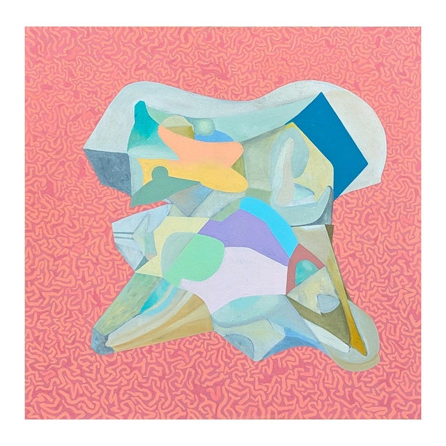 2020s Peter Healy "Solo 1" Contemporary Colorful Vibrant Abstract Geometric Hard-Edge Painting, 2021-2023 For Sale - Image 5 of 12