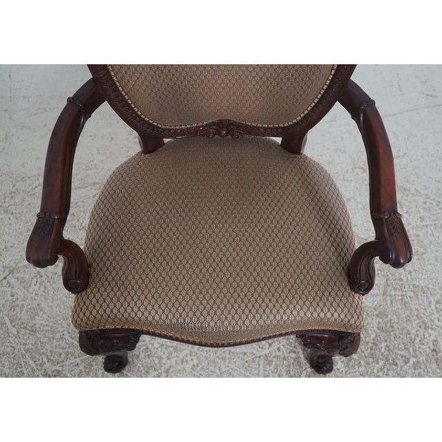 Set of 10 Henredon Georgian Mahogany Dining Room Chairs For Sale - Image 9 of 18