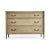 French Louis XVI Style Commode, made with chestnut in a natural stripped finish that marries effortlessly with custom-cast...